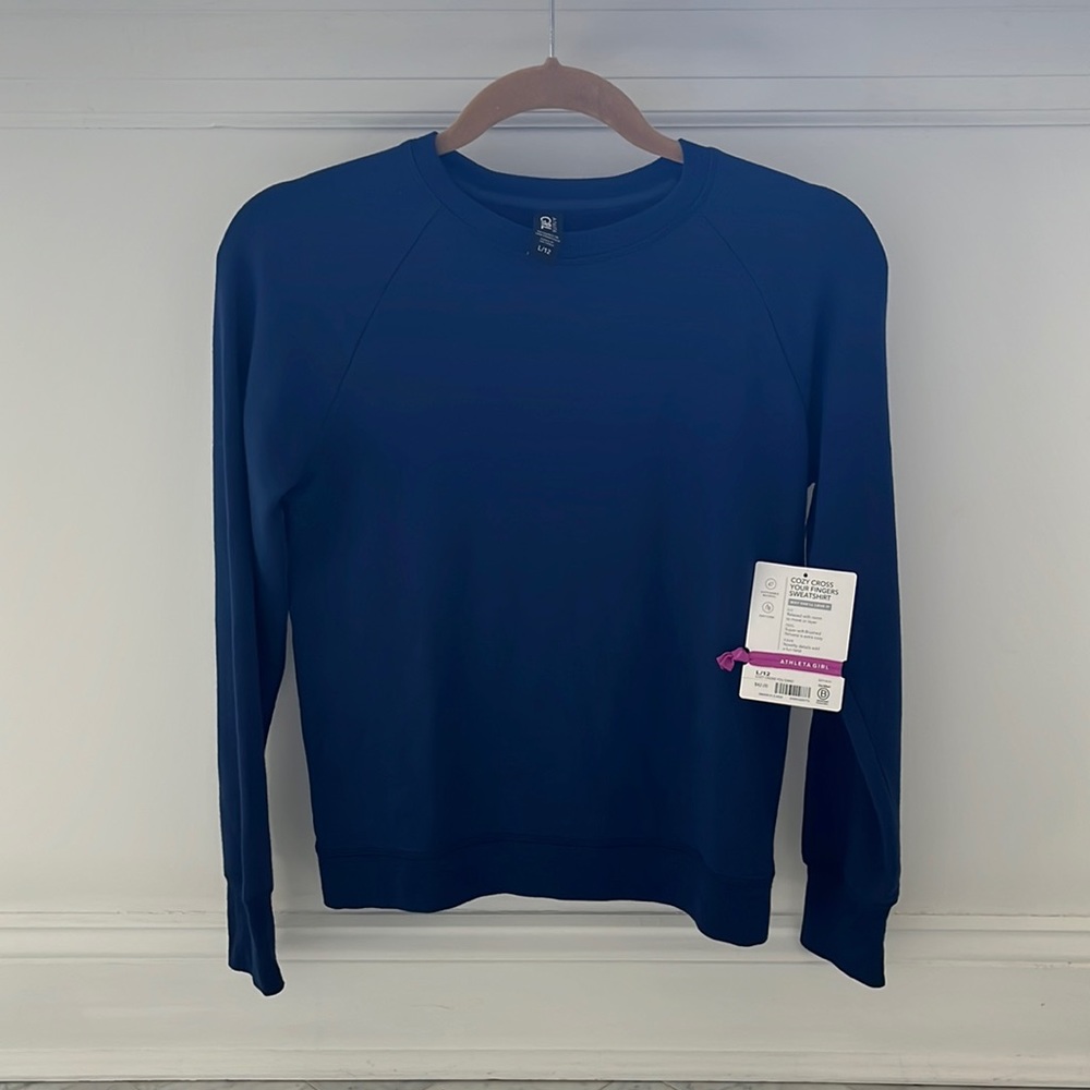 Athleta Girl Cozy Cross Your Fingers Sweatshirt